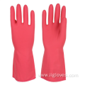 Kitchen Cleaning Dishwashing Rubber Long Waterproof Gloves